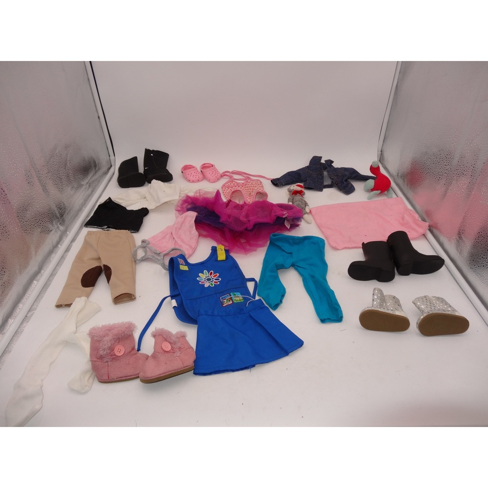 Our Generation Doll Clothes Shoes Accessories Lot Bathing Suit Flamingo Pink